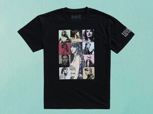 Taylor Swift Size M Tshirt Eras Tour US Dates Black Sealed Swiftie NWT